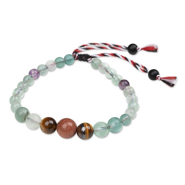 Alternate image for Yoga Tridatu Multi-Gemstone Beaded Pendant Bracelet for Men Tridatu Life Force