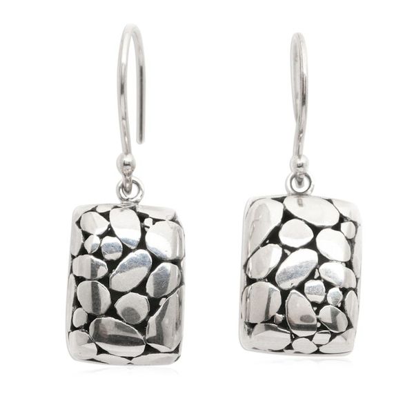Alternate image for Bubble-Themed Sterling Silver Dangle Earrings Made in Bali The Dangling Path
