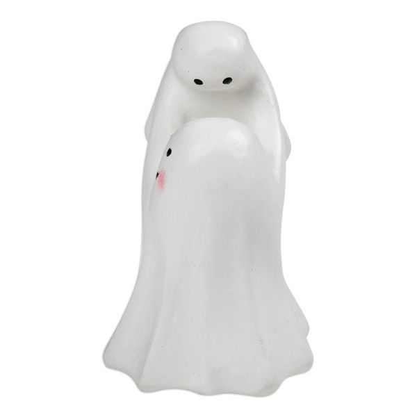 Alternate image for Halloween-Themed Parent and Child Albesia Wood Sculpture My Spooky Baby