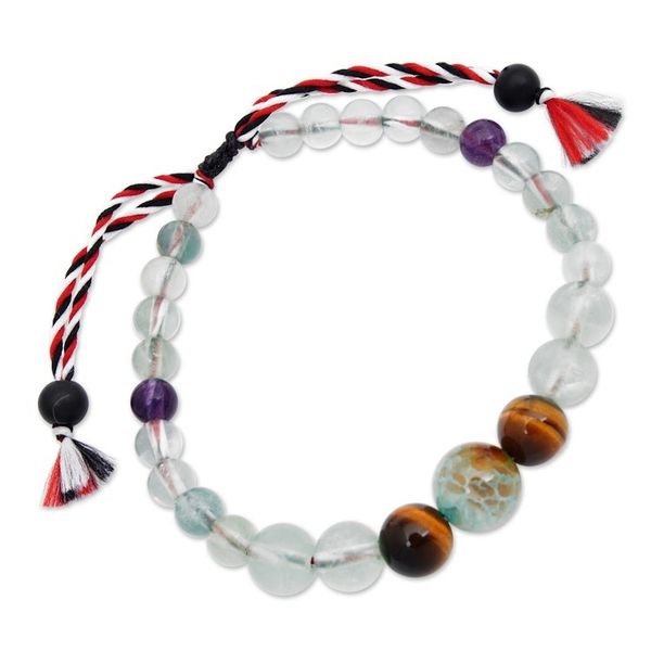 Alternate image for Inspirational Multi-Gemstone Beaded Bracelet Crafted in Bali Times of Confidence