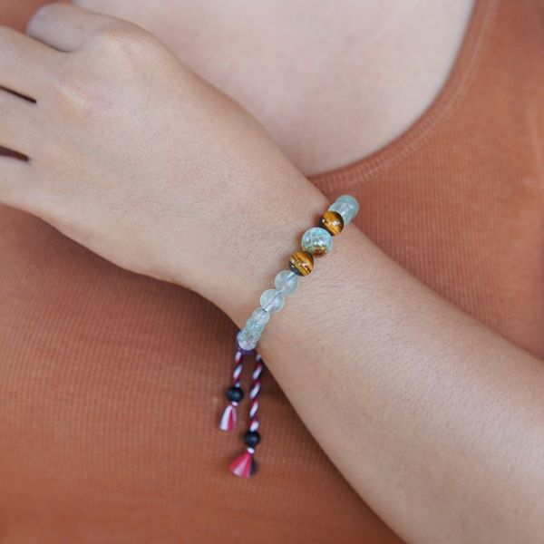 Alternate image for Inspirational Multi-Gemstone Beaded Bracelet Crafted in Bali Times of Confidence