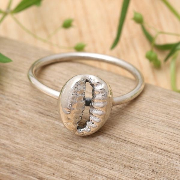 Alternate image for Sterling Silver Inspirational Coffee Bean Cocktail Ring Luminous Grain