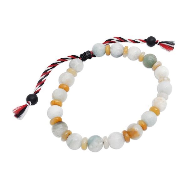 Alternate image for Yoga Tridatu Amazonite and Onyx Beaded Mens Bracelet Tridatu Harmony