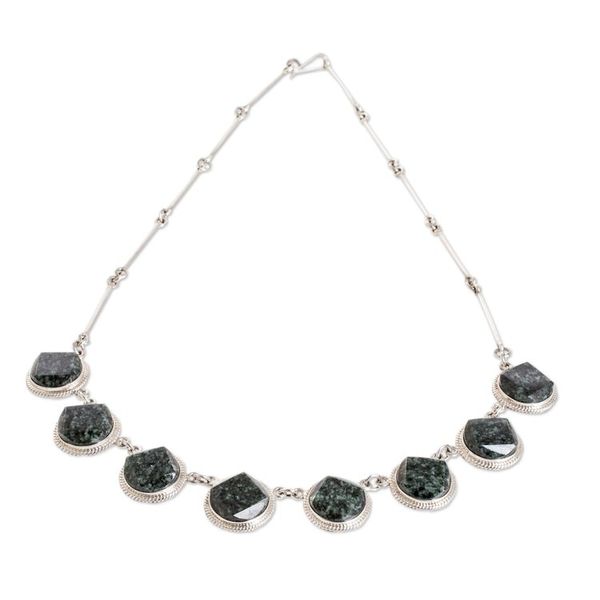 Alternate image for Faceted Jade Earrings Necklace and Bracelet Curated Gift Set Eternal Jade