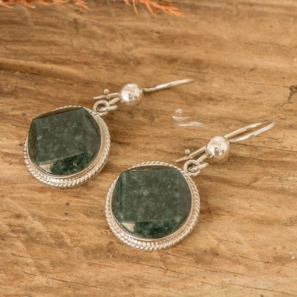 Alternate image for Faceted Jade Earrings Necklace and Bracelet Curated Gift Set Eternal Jade