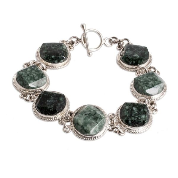 Alternate image for Faceted Jade Earrings Necklace and Bracelet Curated Gift Set Eternal Jade