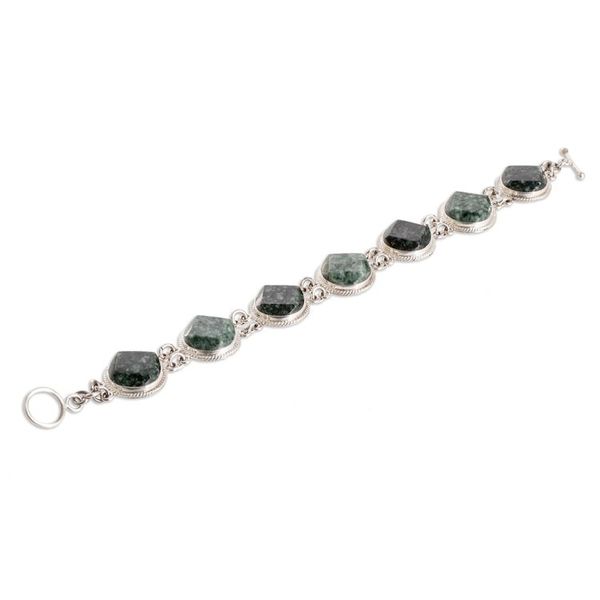 Alternate image for Faceted Jade Earrings Necklace and Bracelet Curated Gift Set Eternal Jade