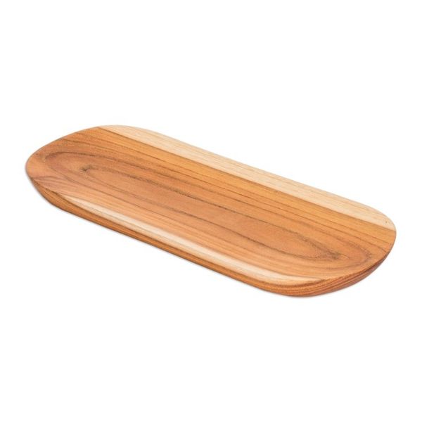 Alternate image for Eco-Friendly Sushi Plate Carved from Sustainable Teak Wood Delicious Cravings