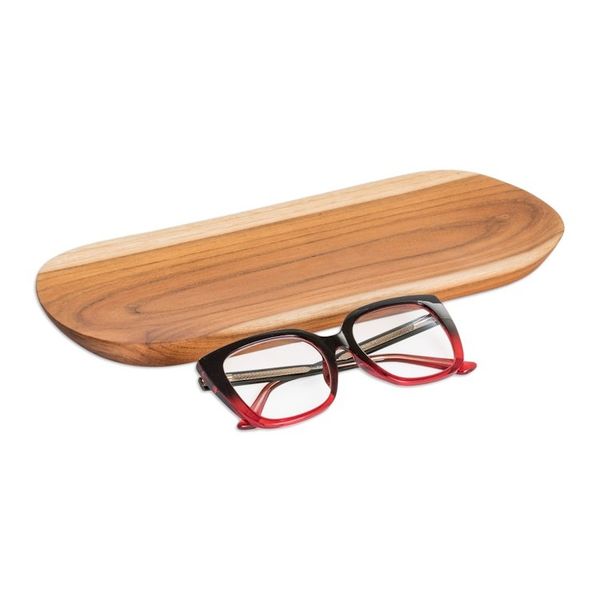 Alternate image for Eco-Friendly Sushi Plate Carved from Sustainable Teak Wood Delicious Cravings