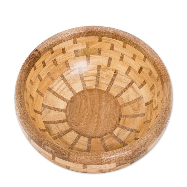 Alternate image for Eco-Friendly Reclaimed Wood Salad Bowl and Two Spoon Set Exquisite Delights
