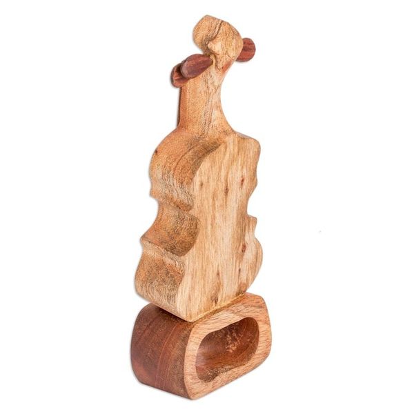 Alternate image for Violin Home Accent Carved from Sustainable Mahogany Wood Sweet Sound