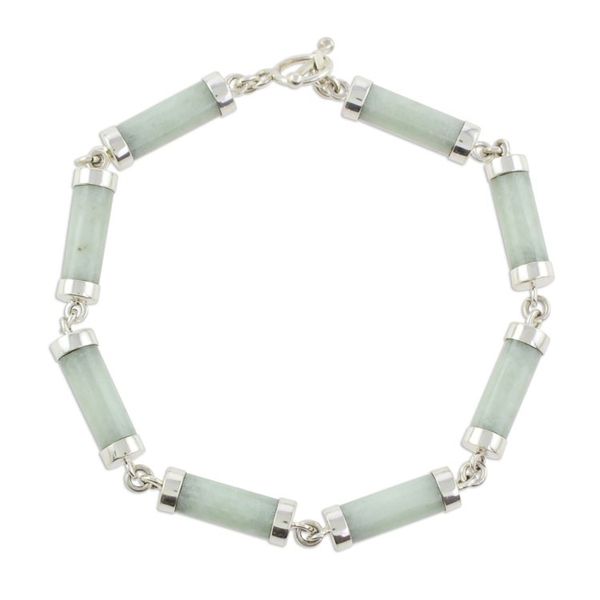 Alternate image for Apple Green Jade Earrings Necklace Bracelet Curated Gift Set Mystic Jade