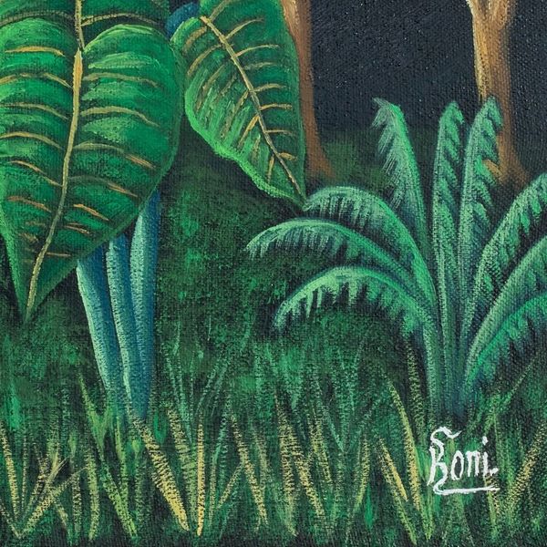 Alternate image for Signed Impressionist Oil on Canvas Quetzal Bird Painting Guatemalan National Bird