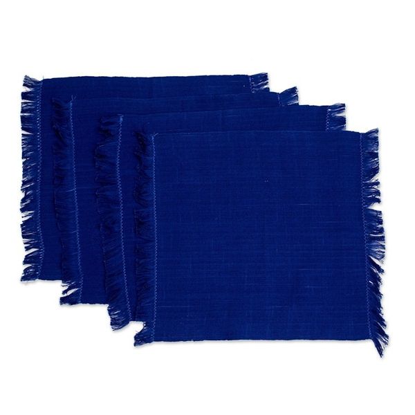 Alternate image for Striped 8-Piece Strawberry Cotton Placemat with Napkin Set Palopo in Red