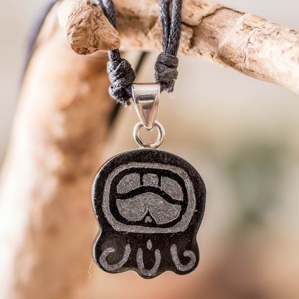 Alternate image for Mayan Compassion Nahual-Inspired Jade Pendant Necklace Mayan Compassion