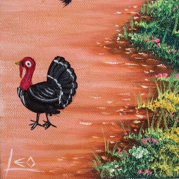 Alternate image for Signed Impressionist Oil Countryside Landscape Painting Country Day
