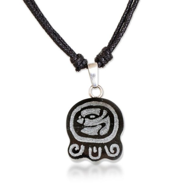 Alternate image for Jade Necklace with Mayan Transcendence Nahual Pendant Mayan Transcendence