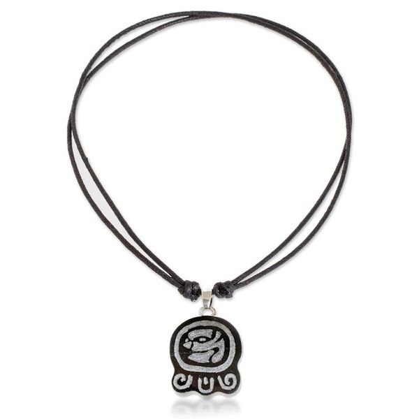 Alternate image for Jade Necklace with Mayan Transcendence Nahual Pendant Mayan Transcendence