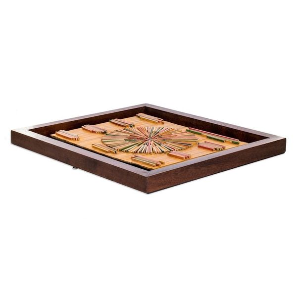 Alternate image for Abstract-Inspired Warm-Toned Wood Wall Art from Guatemala The Time Boat