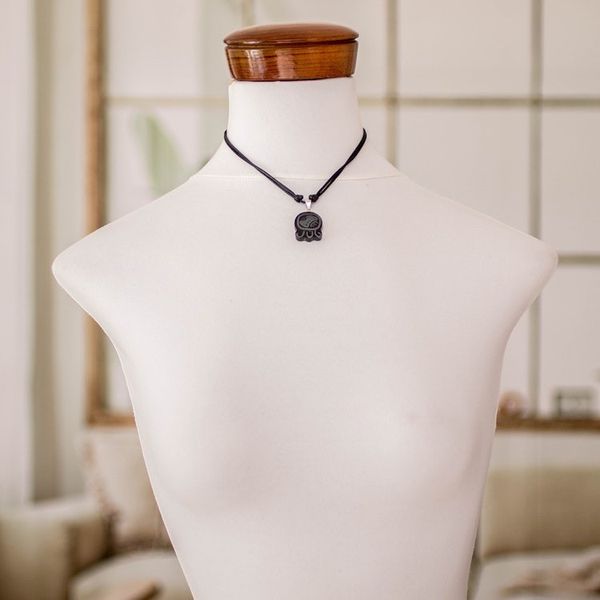 Alternate image for Jade Pendant Necklace with Mayan Unity Nahual Motif Mayan Unity