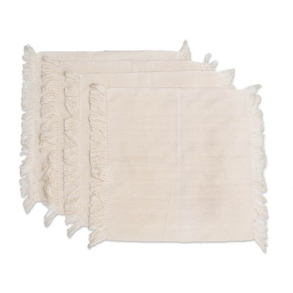 Alternate image for 4 Hand-Loomed Striped Green Cotton Placemat and Napkin Set Palopo in Olive