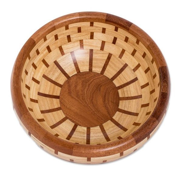 Alternate image for Tropical Eco-Friendly Reclaimed Wood Salad Serving Set Tasty Delights