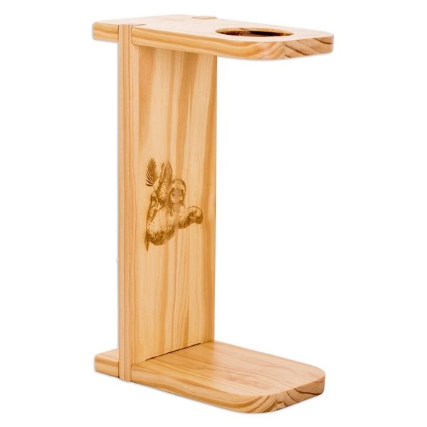Alternate image for Sloth-Themed Pinewood Single-Serve Drip Coffee Stand Peaceful Scents