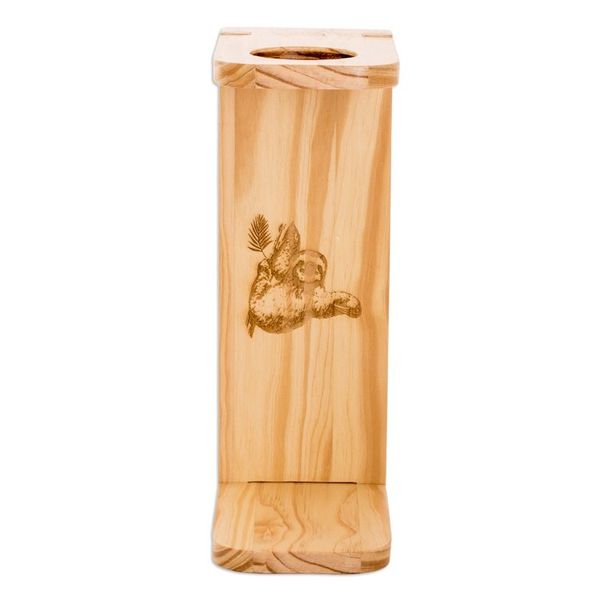 Alternate image for Sloth-Themed Pinewood Single-Serve Drip Coffee Stand Peaceful Scents