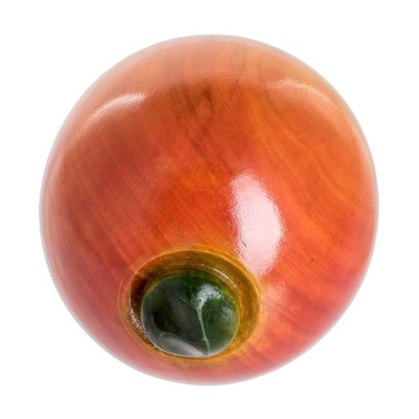 Alternate image for Wood Orange Figurine Hand-Carved and Painted in Guatemala Guatemalan Orange