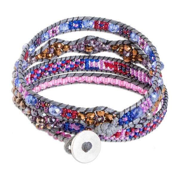 Alternate image for Handcrafted Beaded Positive Energy Long Wrap Bracelet Touch of Tenderness