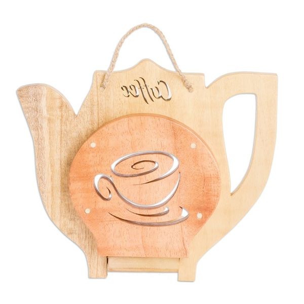 Alternate image for Teak Cedar Wood Single-Serve Drip Coffee Wall Panel Sweet Aroma