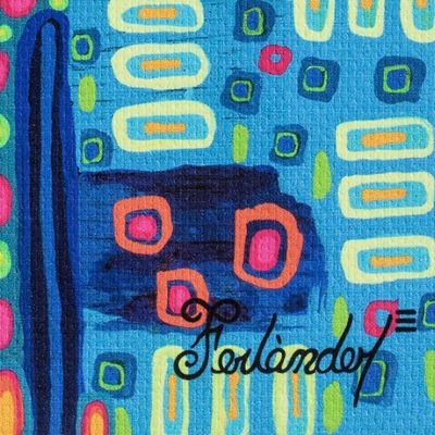 Alternate image for Multicolored Modern Stretched Sublimation Print of A Hand Hand