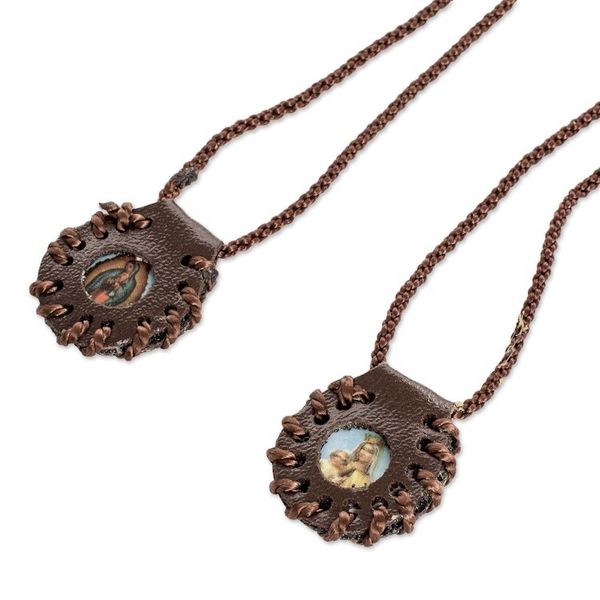Alternate image for Inspirational Religious Round Double Pendant Necklace Path of Hope