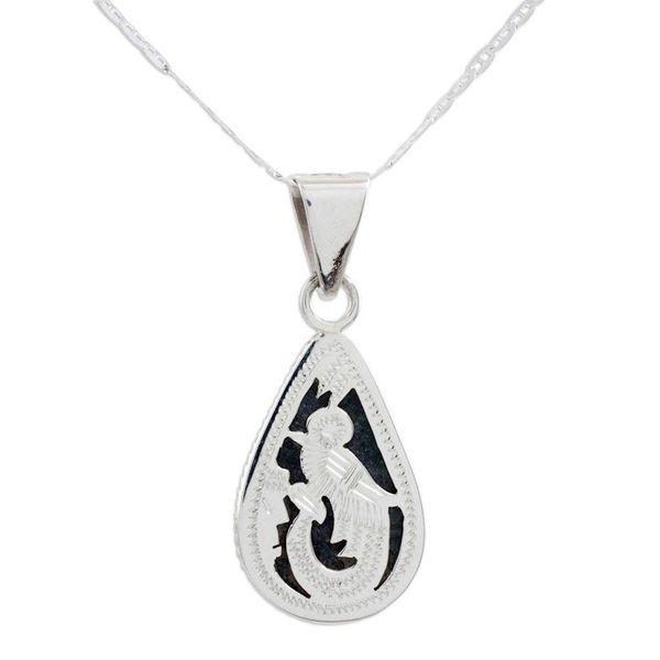 Alternate image for Jade Earrings and Necklace Sterling Silver Jewelry Set Sacred Quetzal