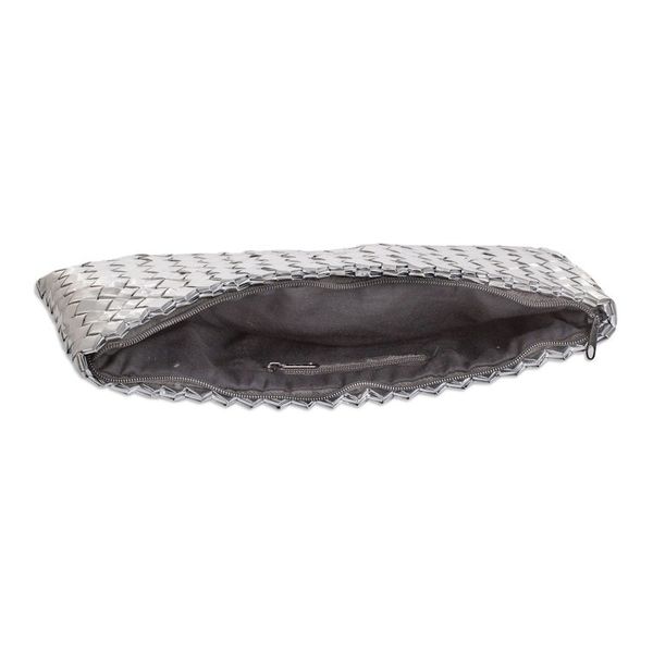 Alternate image for Eco-Friendly Recycled Metalized Wrapper Cosmetic Bag Shining Conviction