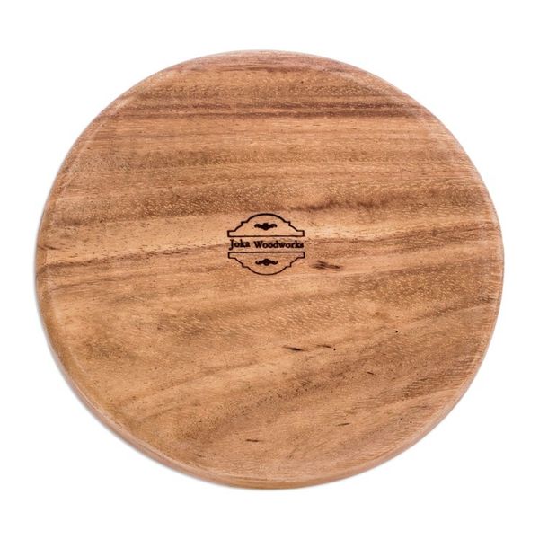 Alternate image for Conacaste Wood Appetizer Platter with Two Compartments Double Delight