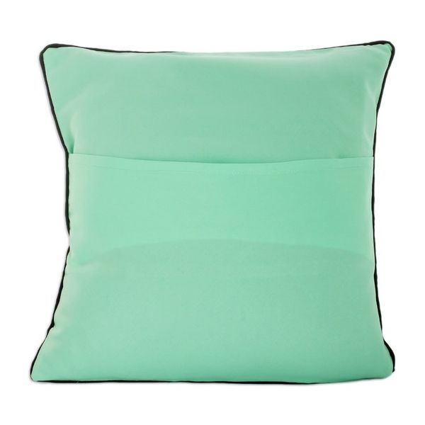 Alternate image for Polyester Mint Cushion Cover with Hand-Painted Scene Dreamy Sloth