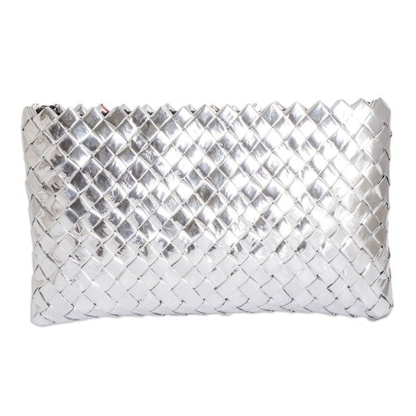 Alternate image for Eco-Friendly Floral Metalized Wrapper Cosmetic Bag Glowing Spring