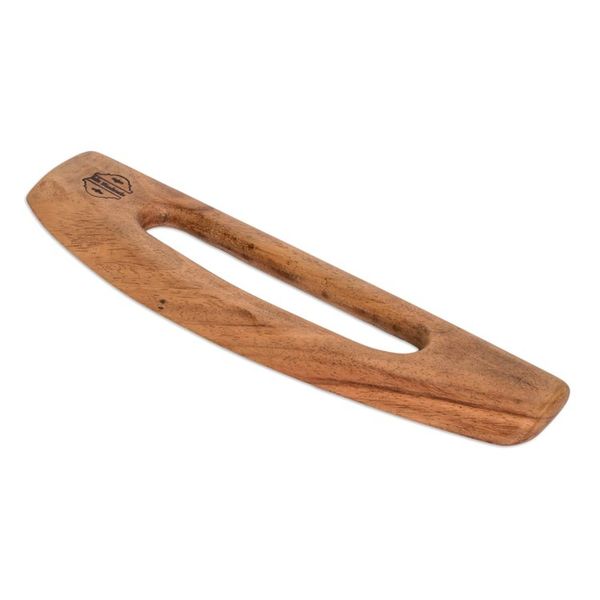 Alternate image for Hand-Carved Conacaste Wood Pizza Cutter from Costa Rica Costa Rican Slice