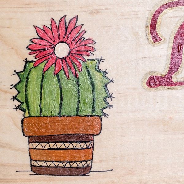 Alternate image for Wood Cactus Wall Art with Spanish Home Sweet Home Message Home Sweet Home