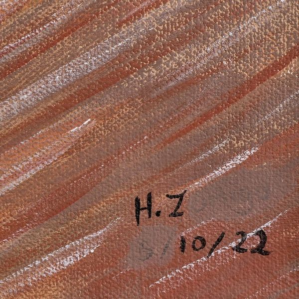 Alternate image for Signed Stretched Acrylic Naif Painting in a Vibrant Palette Frog