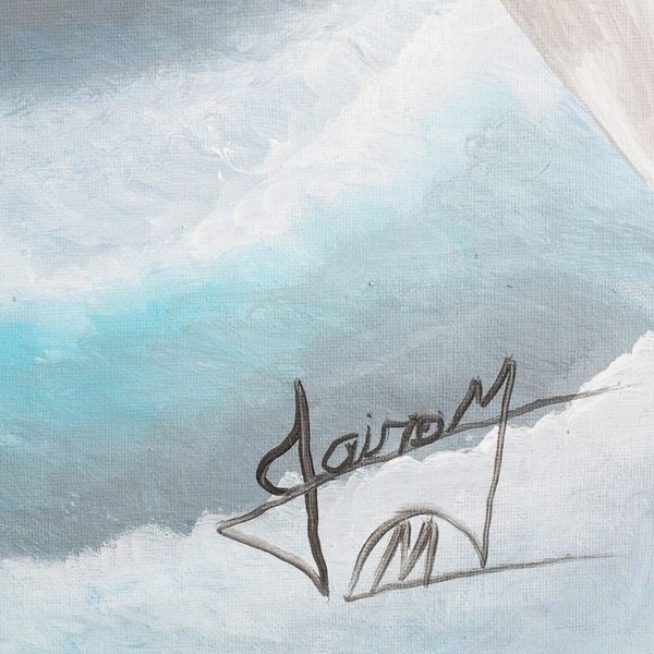 Alternate image for Acrylic on Canvas Painting of Horses in The Sky Horses in The Sky