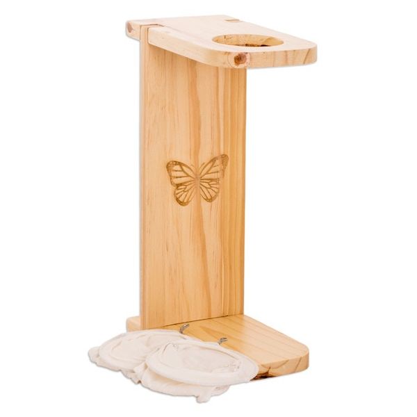 Alternate image for Butterfly-Themed Pinewood Single-Serve Drip Coffee Stand Magical Scents
