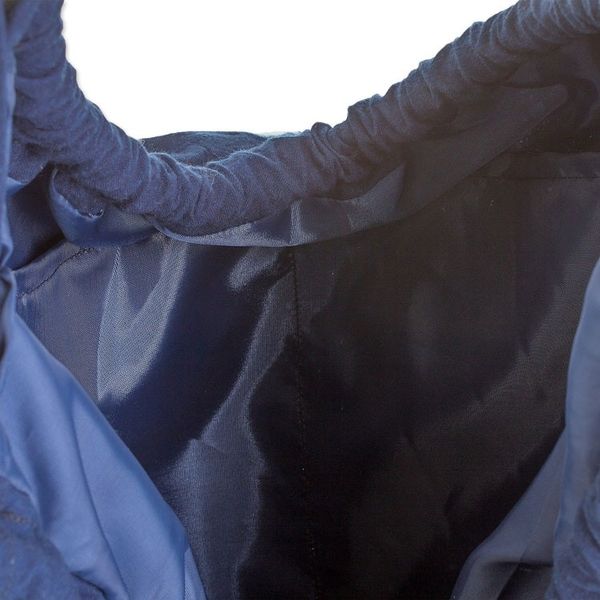 Alternate image for Butterfly-Themed Indigo Cotton Hobo Shoulder Bag Indigo Hope
