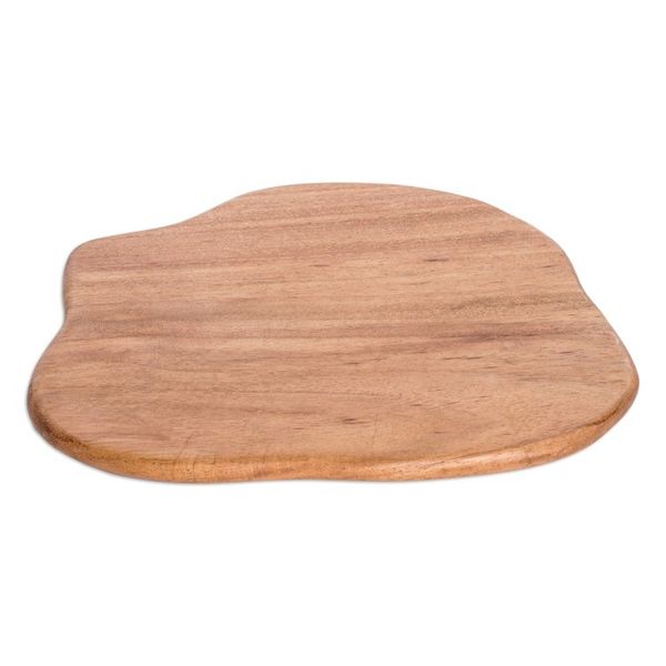 Alternate image for Handcrafted Polished Conacaste Wood Cheese Board Abstract Flavors