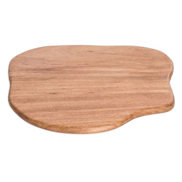 Alternate image for Handcrafted Polished Conacaste Wood Cheese Board Abstract Flavors