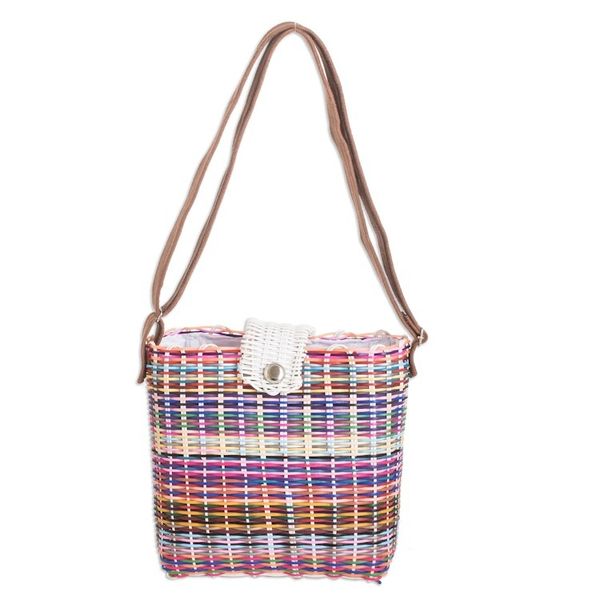 Alternate image for Colorful Eco-Friendly Handwoven Tote from Guatemala Color Explosion