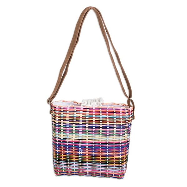 Alternate image for Colorful Eco-Friendly Handwoven Tote from Guatemala Color Explosion