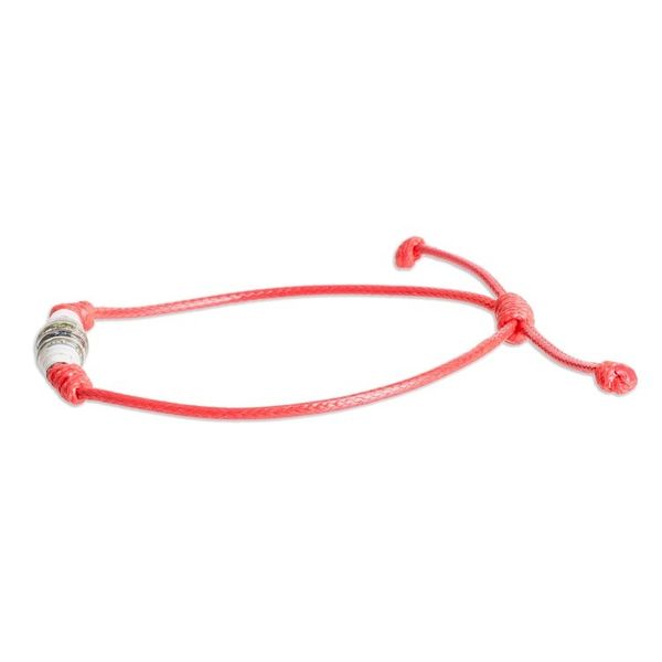 Alternate image for Red Recycled Paper Pendant Bracelet with Adjustable Cord Earths Riches in Red