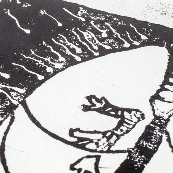 Alternate image for Anatomy-Themed Expressionist Xylograph Print from Guatemala Crossed